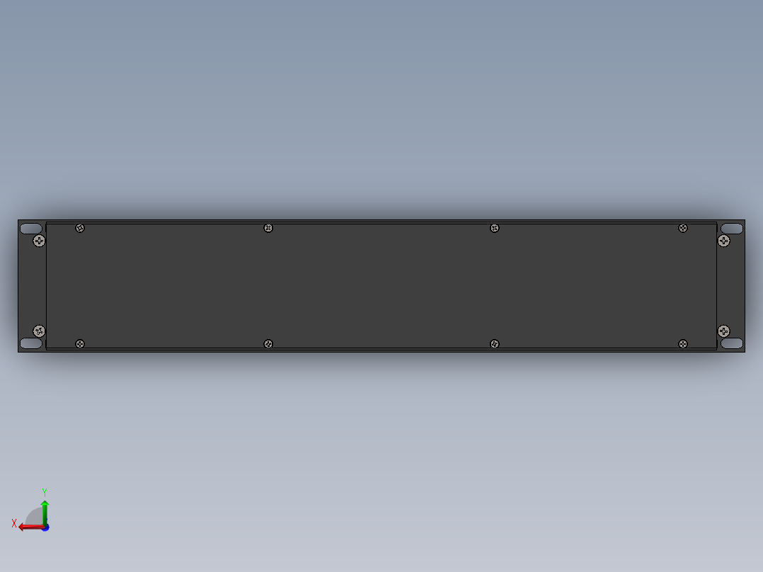 19英寸2U机箱-钣金后视图