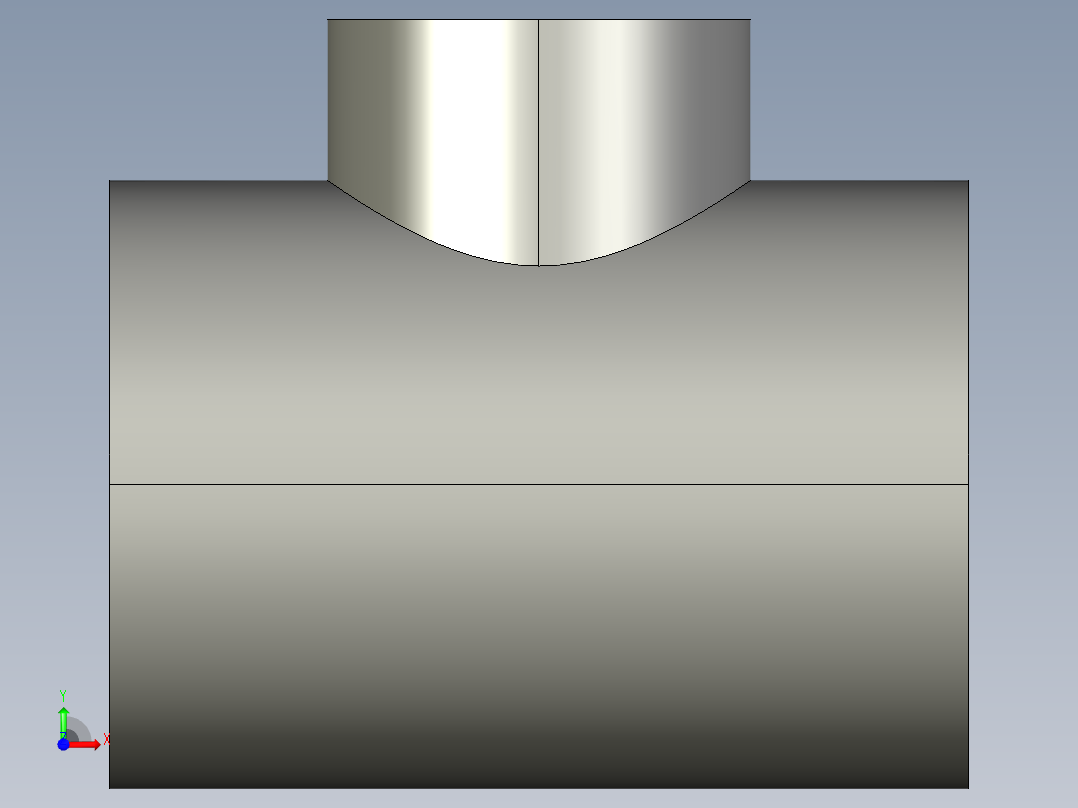 船舶管路系统SeaCor_Molded_ReducingTee_SxSxS_37J101532_6in x 4in前视图