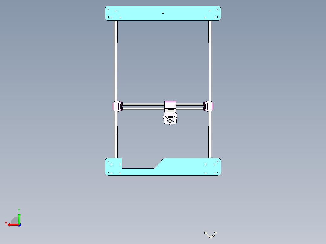 主板数控绘图仪后视图