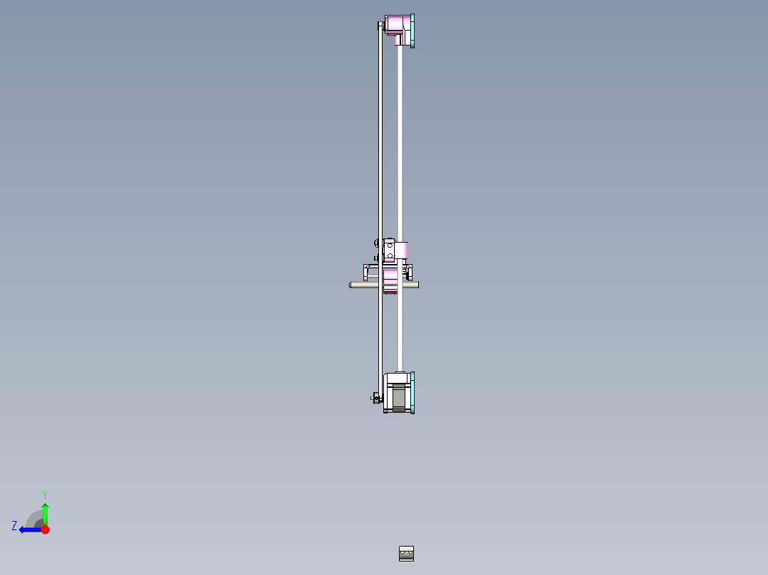 主板数控绘图仪右视图