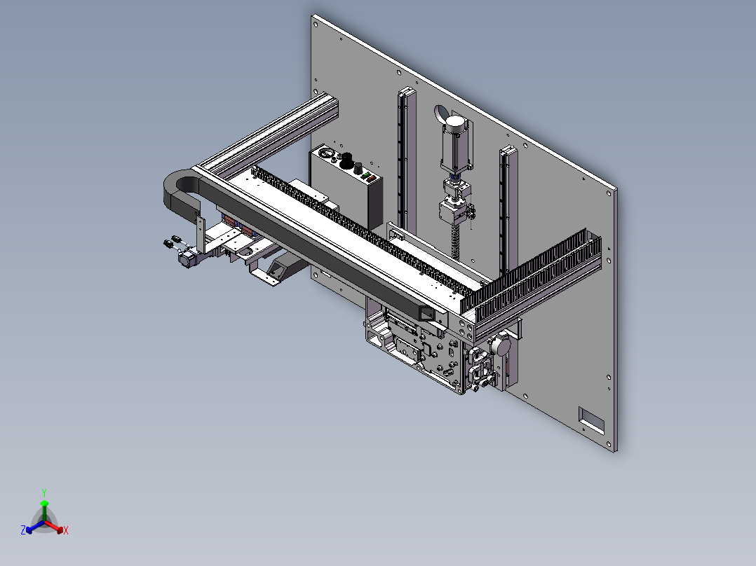 密封胶点胶机sw22可编辑正等轴测图