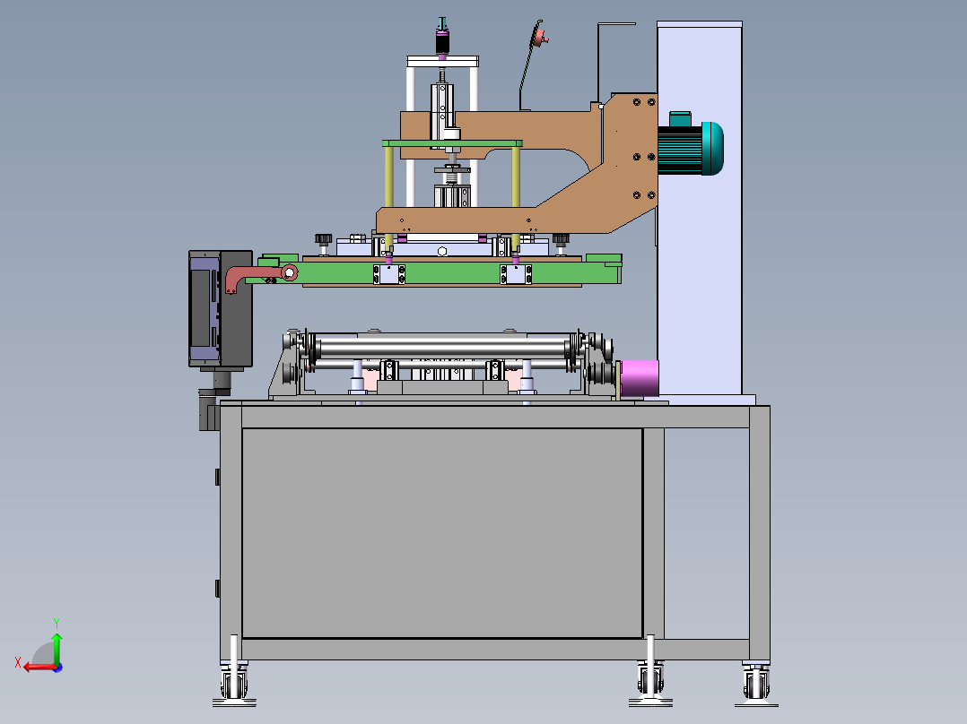 富士康自动丝印印刷生产sw17可编辑后视图