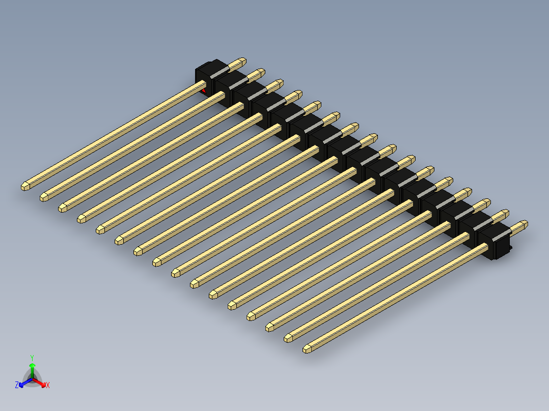 彩色公头100mil（2.54mm）系列-DS1021_black_1x16p_100mil_Type43_rev1.0