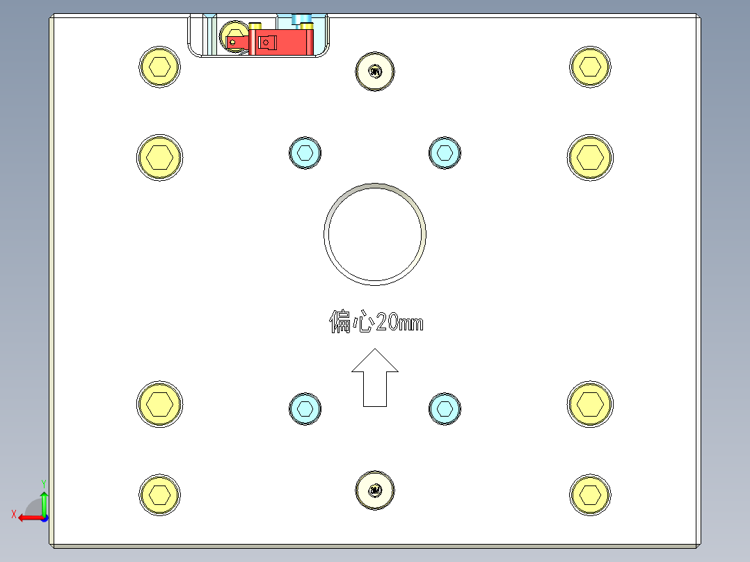 保护套模具（装配档）后视图