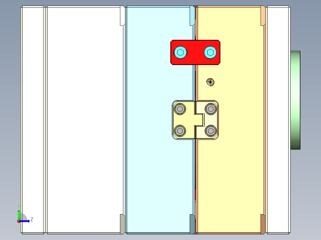 保护套模具（装配档）左视图
