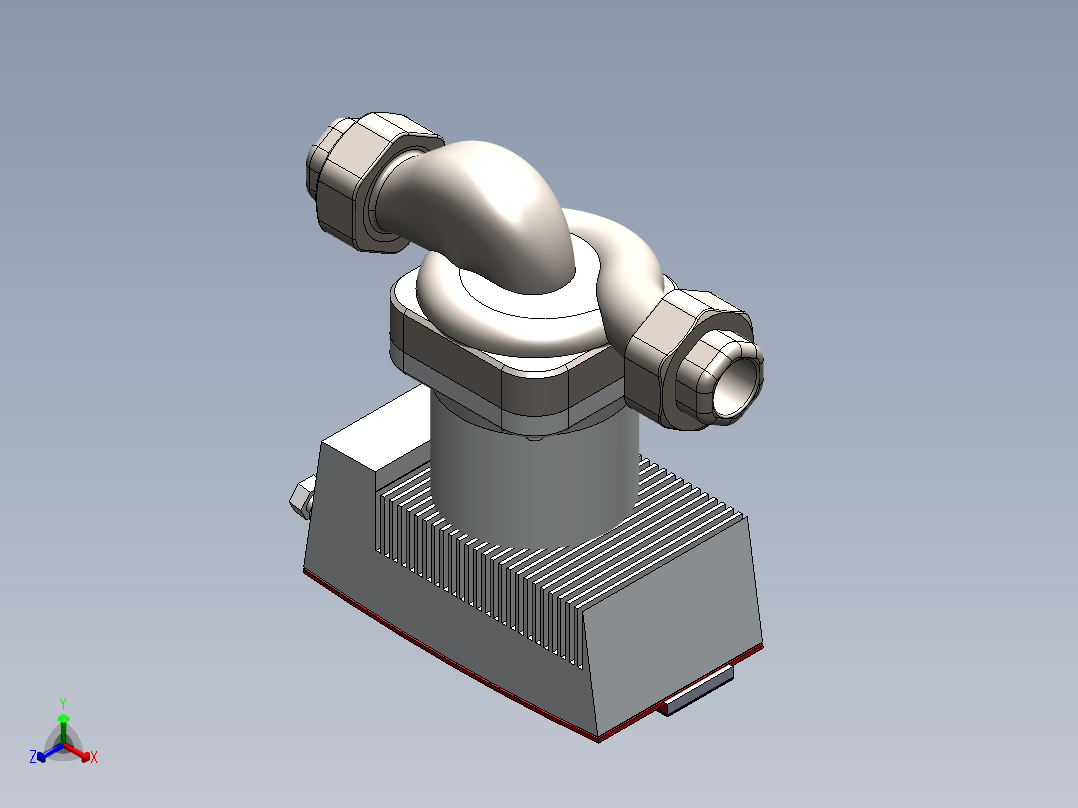 循环加速器正等轴测图