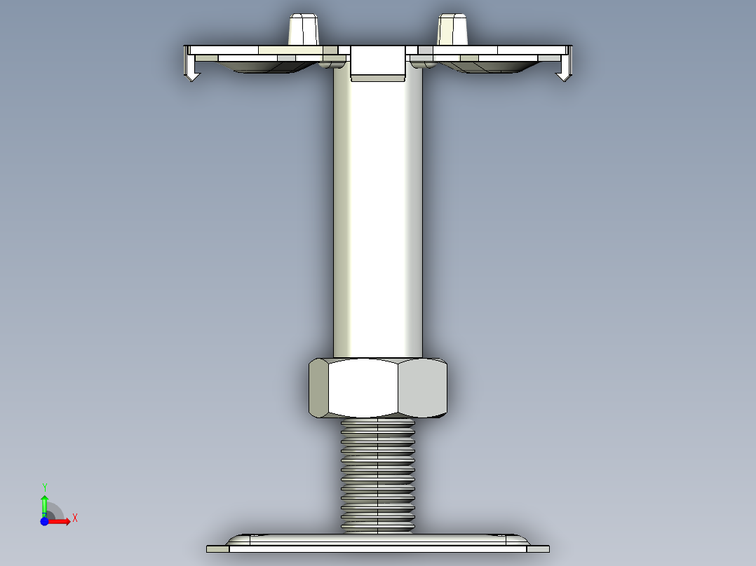 铺地板用的piedestal前视图