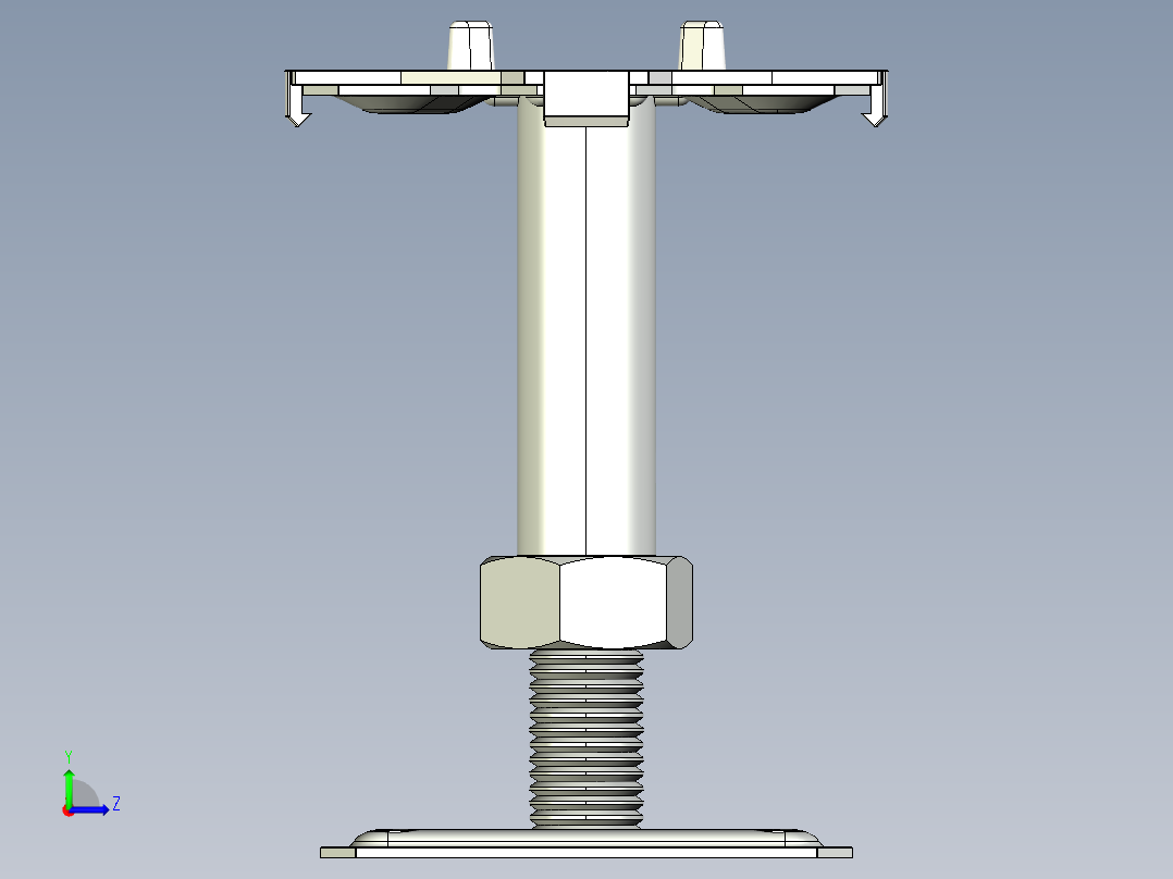 铺地板用的piedestal左视图