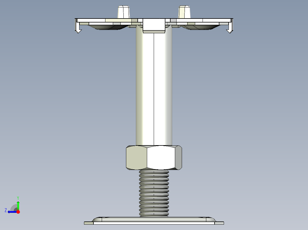 铺地板用的piedestal右视图