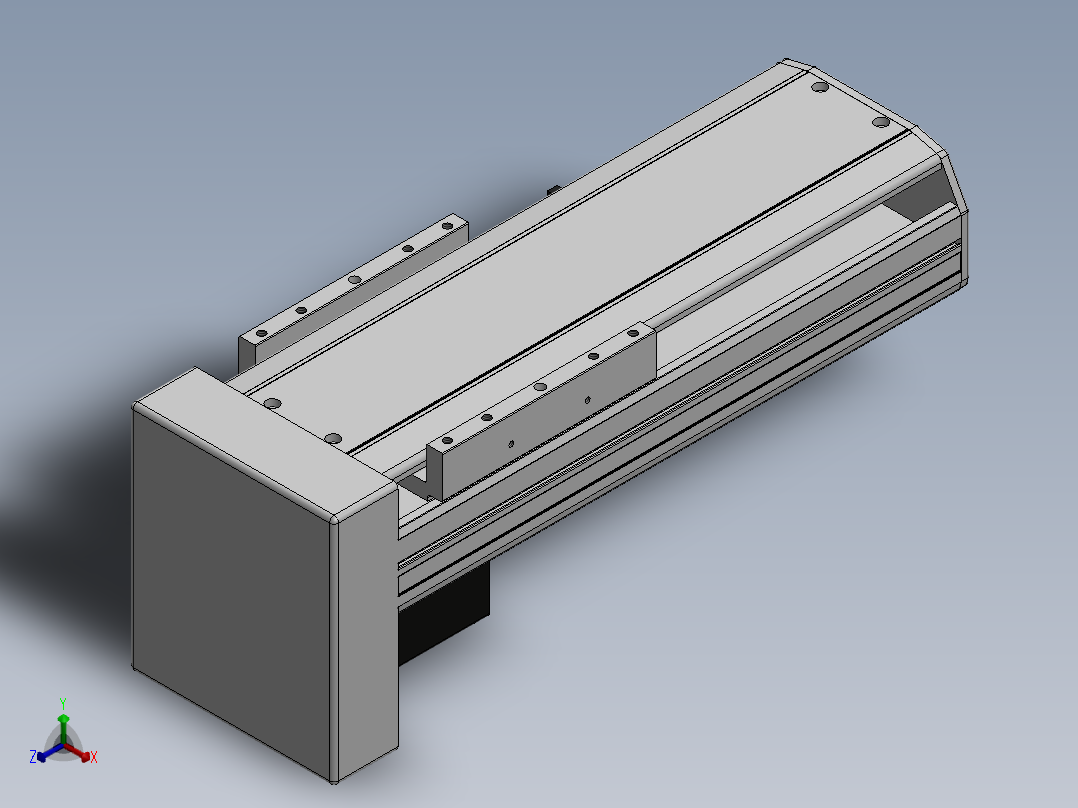 精密模组MY140-T10-150L-BM-P40B-C4-C正等轴测图