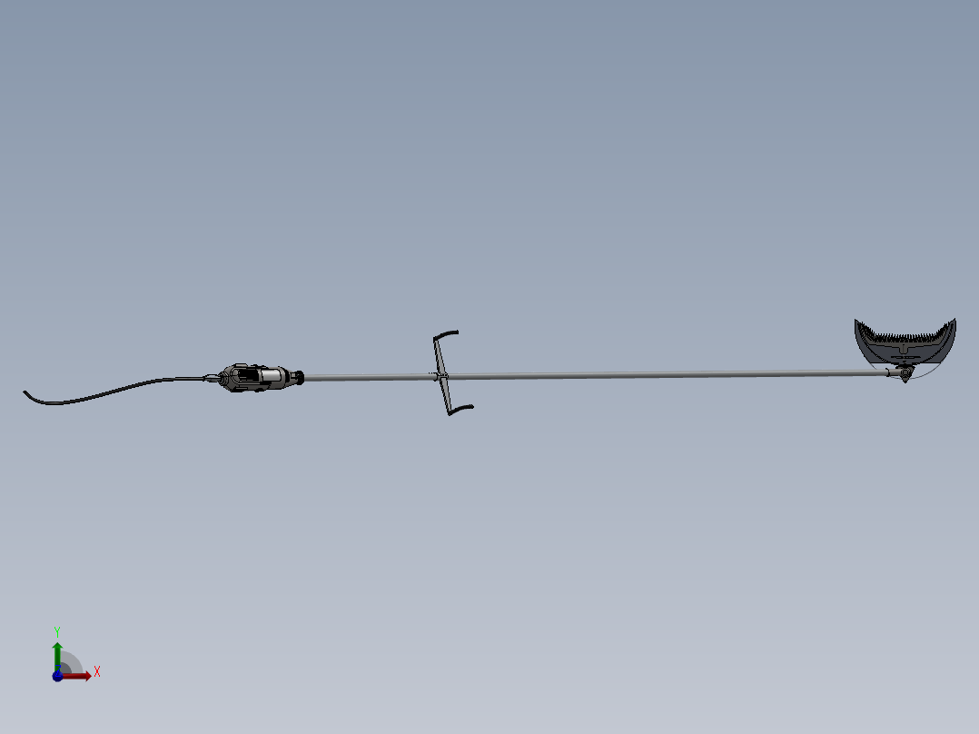 刷子修剪器（镰刀前视图