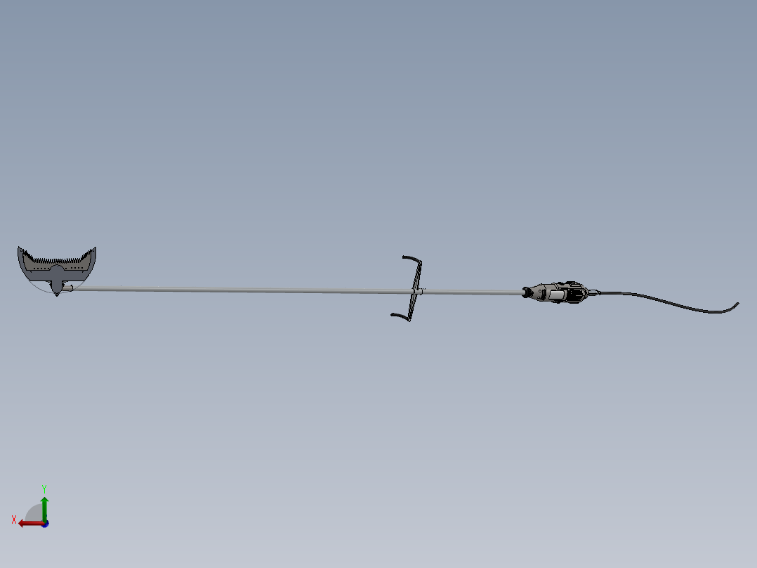 刷子修剪器（镰刀后视图