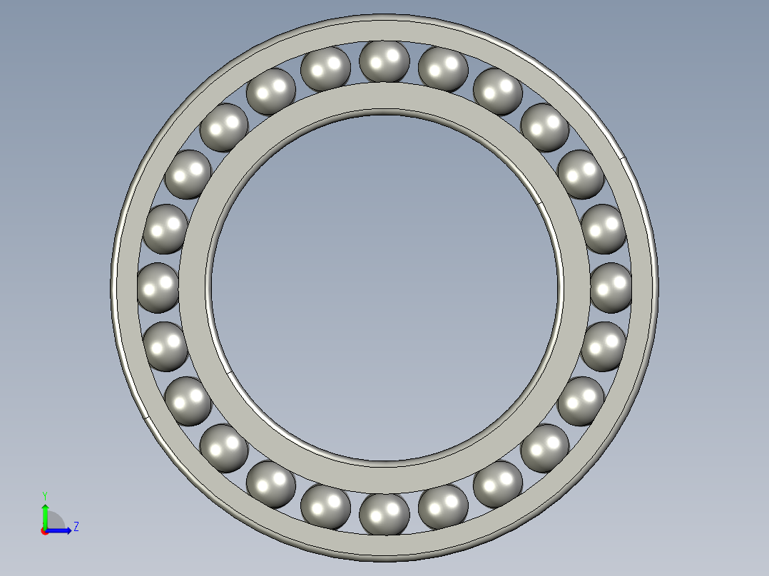 深沟球轴承6012左视图