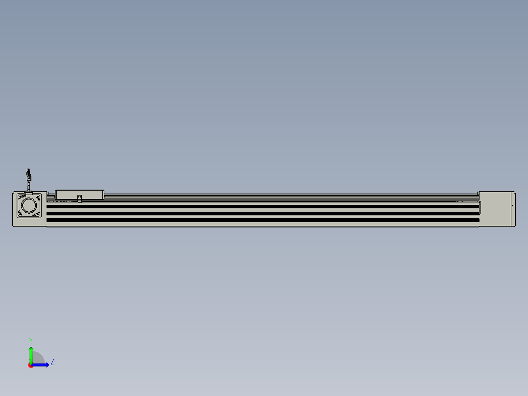 威洛博直线电机模组EB10-L224-S1350-L-ZP75-MS3-5K左视图