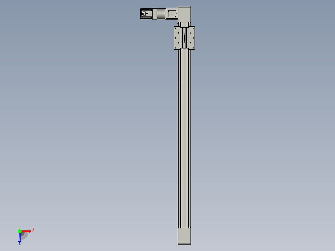 威洛博直线电机模组EB10-L224-S1350-L-ZP75-MS3-5K俯视图