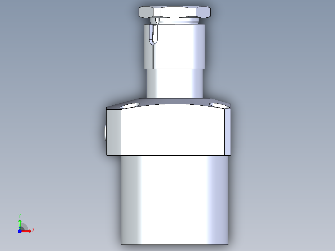 KOSMEKLHA1050-GR-Y45多系列多零件图纸模型前视图