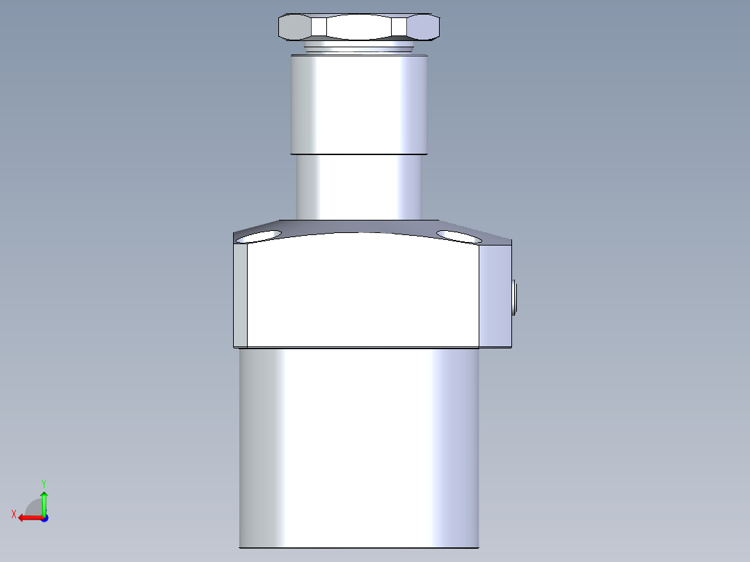 KOSMEKLHA1050-GR-Y45多系列多零件图纸模型后视图