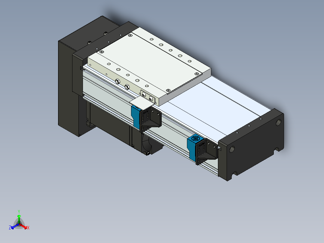模组FSL120 E100 10C7-BD-T40正等轴测图