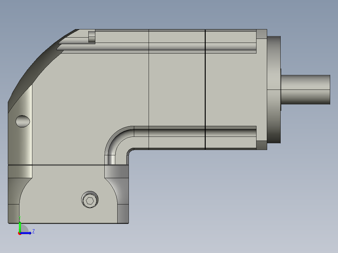 斜齿ZPGH090-L2 14-70-90-M6.STEP左视图