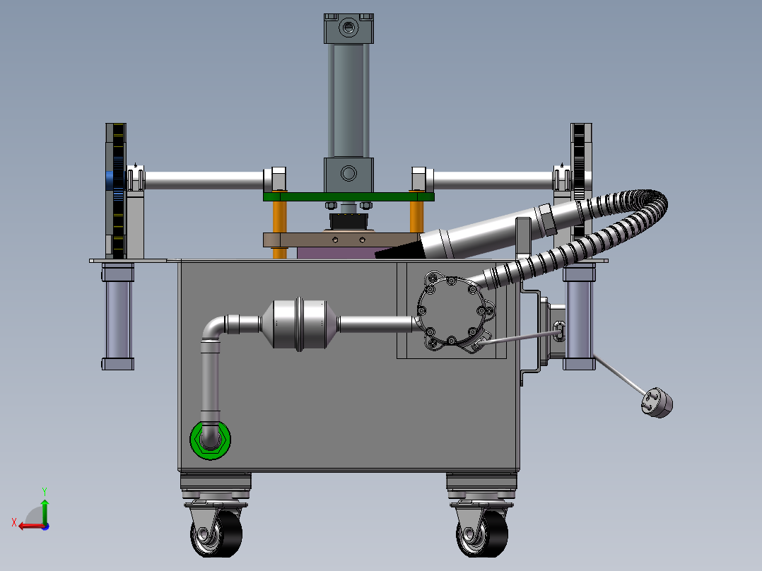 混凝土试块强度检测设备后视图