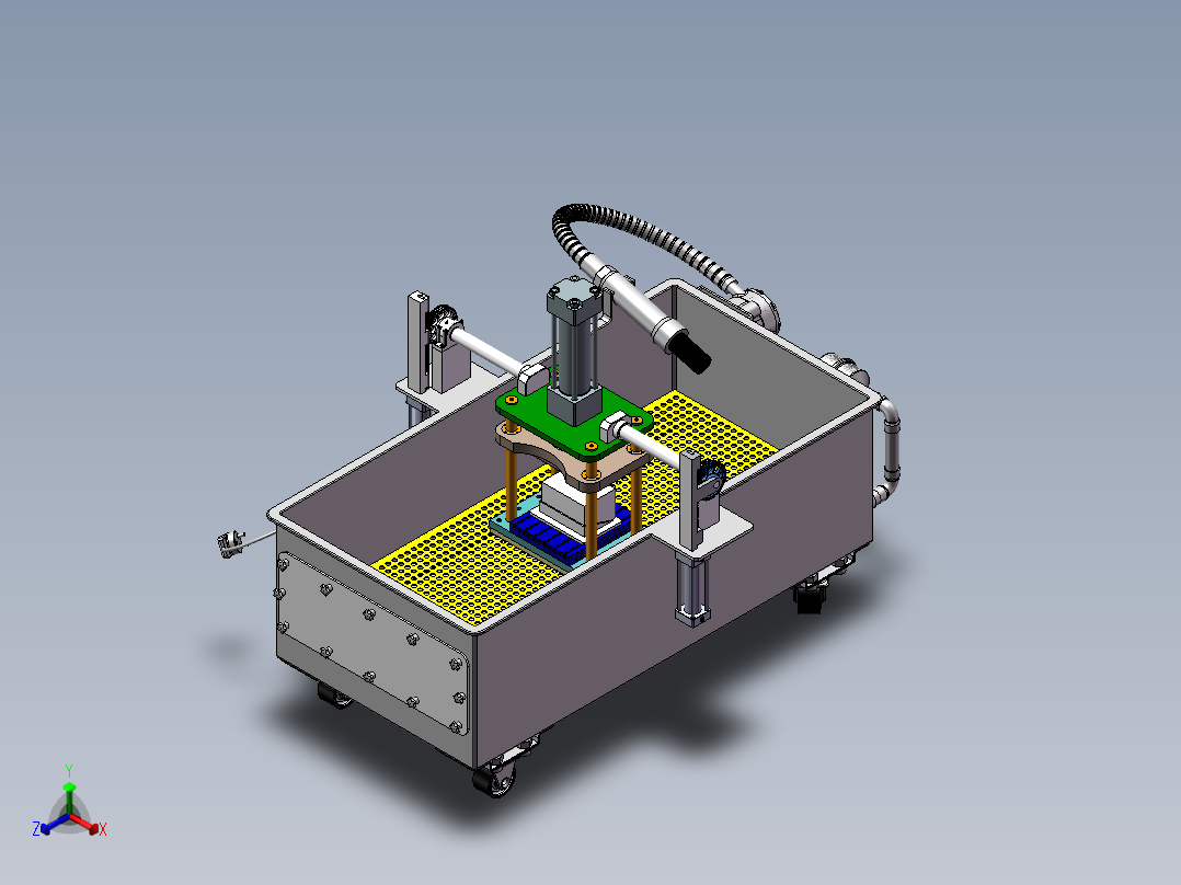 混凝土试块强度检测设备正等轴测图