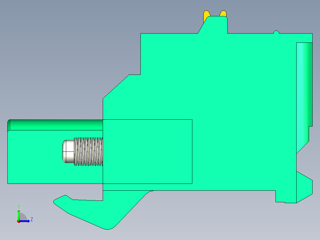 DEGSON 2EDG（M） 系列 5.0mm 螺丝锁紧可插拔接线端子组-2EDGKDBM-5.0-14P-14-00AH左视图