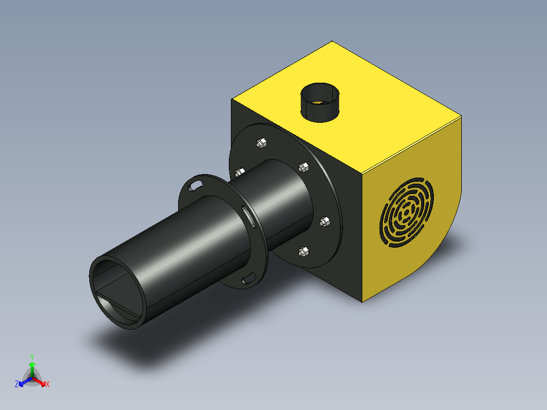 燃烧器正等轴测图