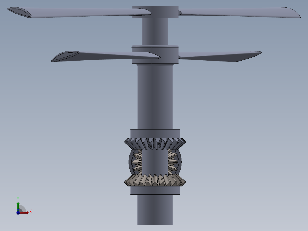 直升飞机 飞机模型设计 (31)前视图