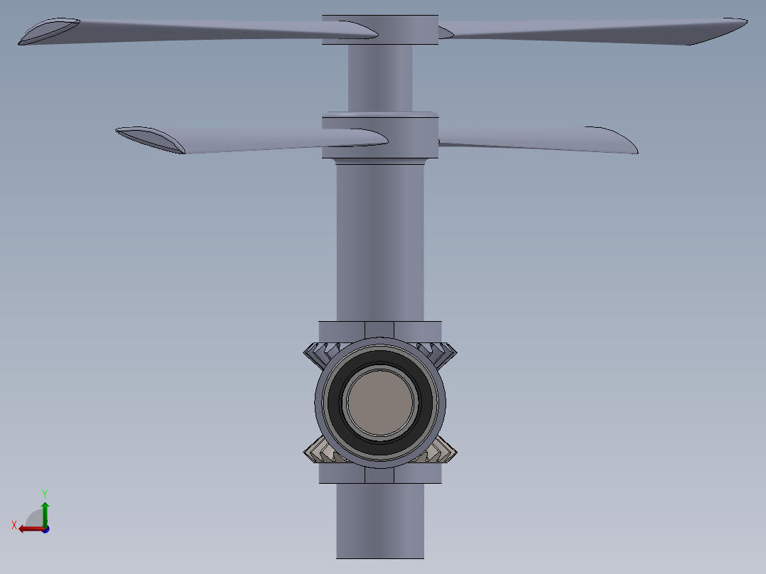直升飞机 飞机模型设计 (31)后视图