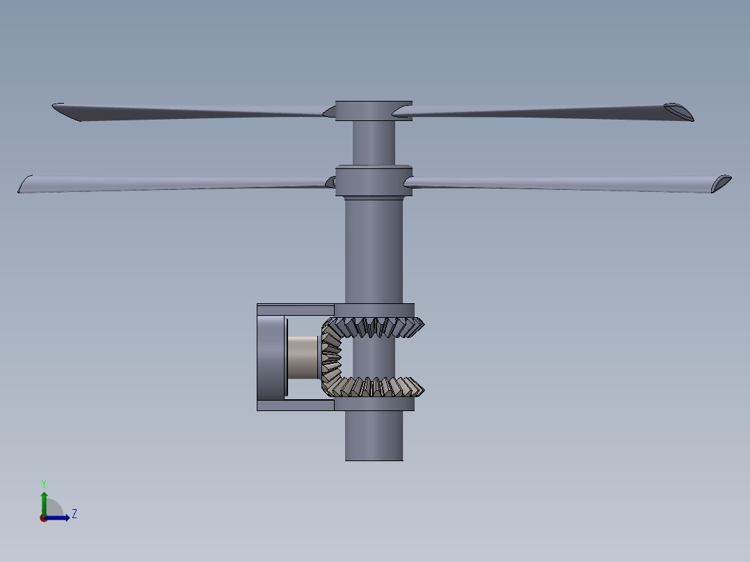 直升飞机 飞机模型设计 (31)左视图