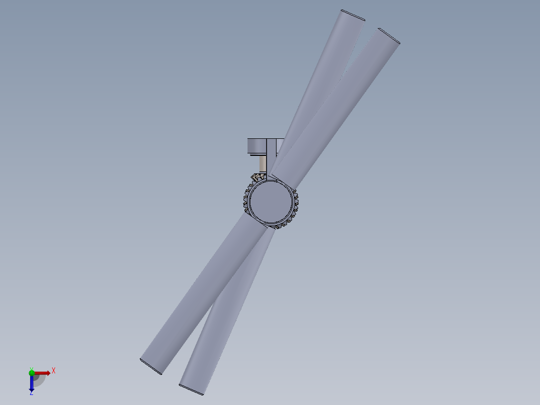 直升飞机 飞机模型设计 (31)俯视图