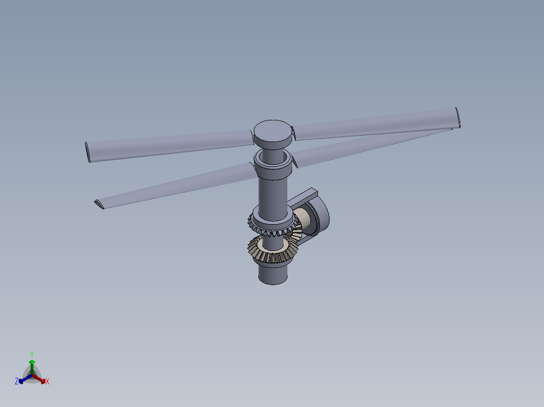 直升飞机 飞机模型设计 (31)正等轴测图
