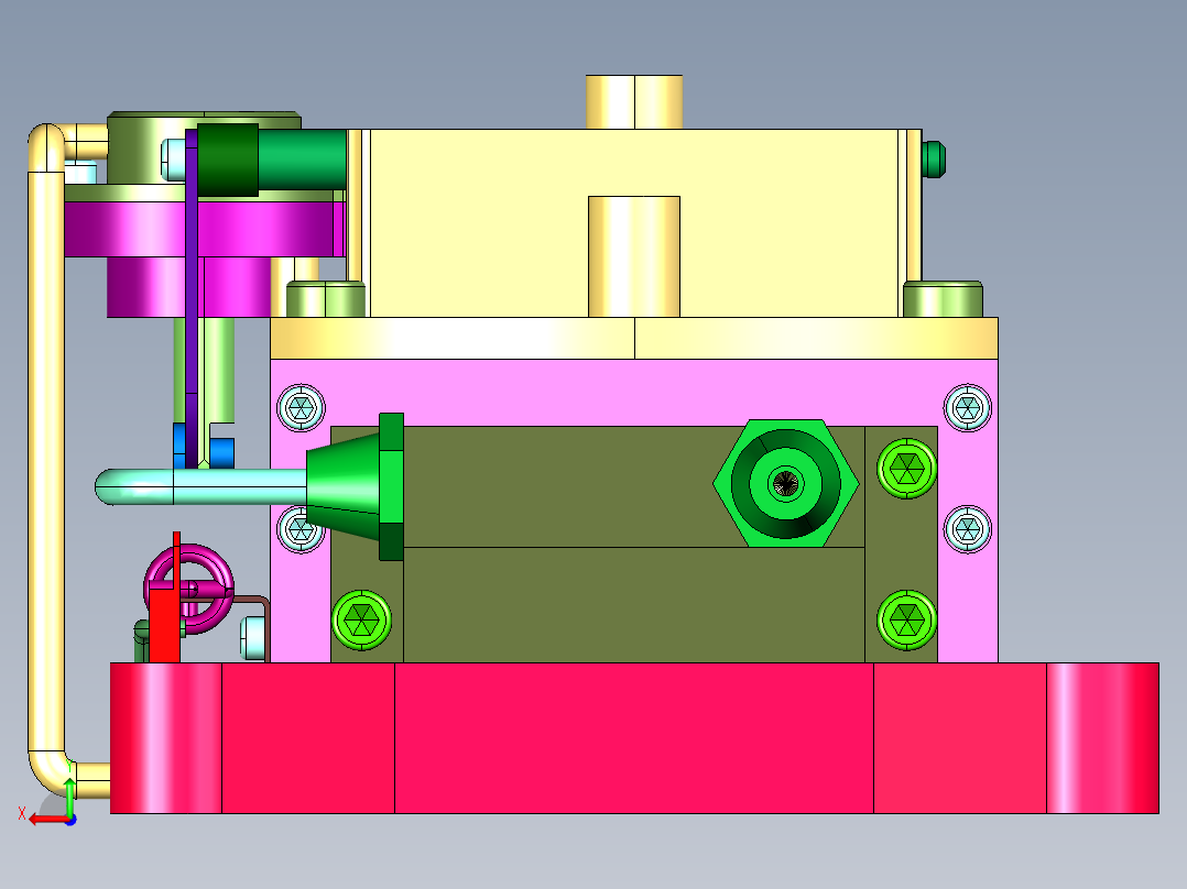 园林机械油锯化油器后视图