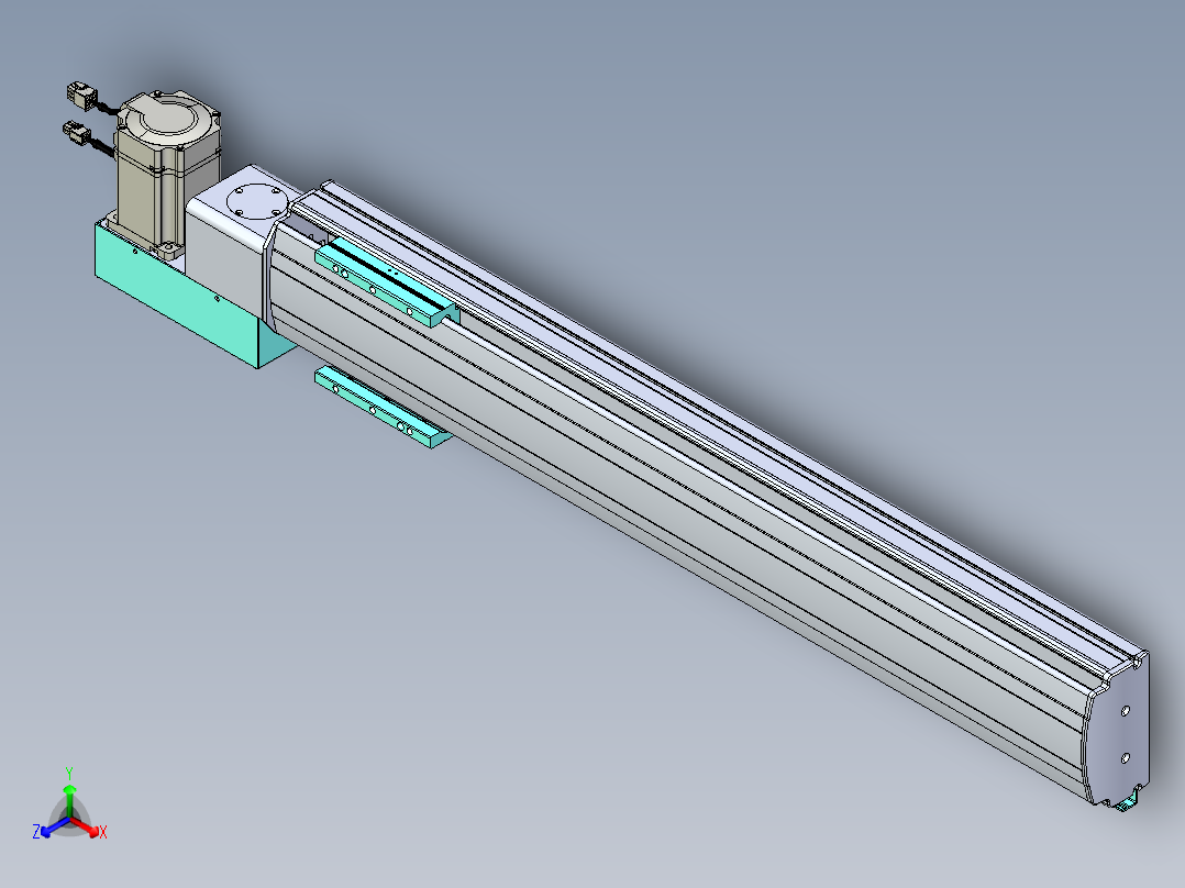 威洛博VBF同步带传动一般环境VBF14-L45-S700-BL-ZP75-C3正等轴测图
