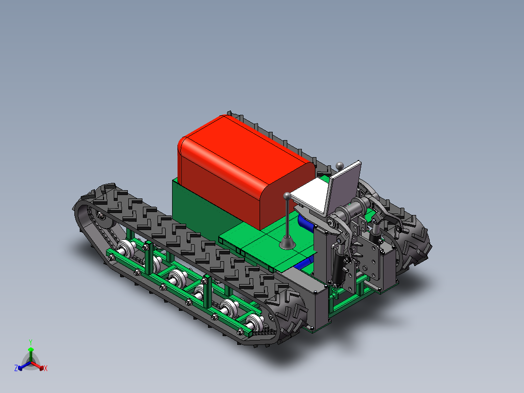 履带机正等轴测图