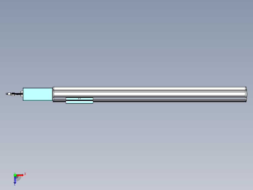威洛博VBF同步带传动一般环境VBF14-L45-S700-BR-ZP40-C3俯视图
