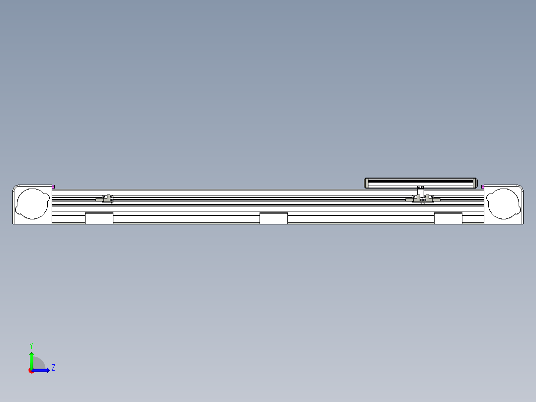 同步带滑台-欧规B8-L176-S700-L-ZP40-D3-N5左视图
