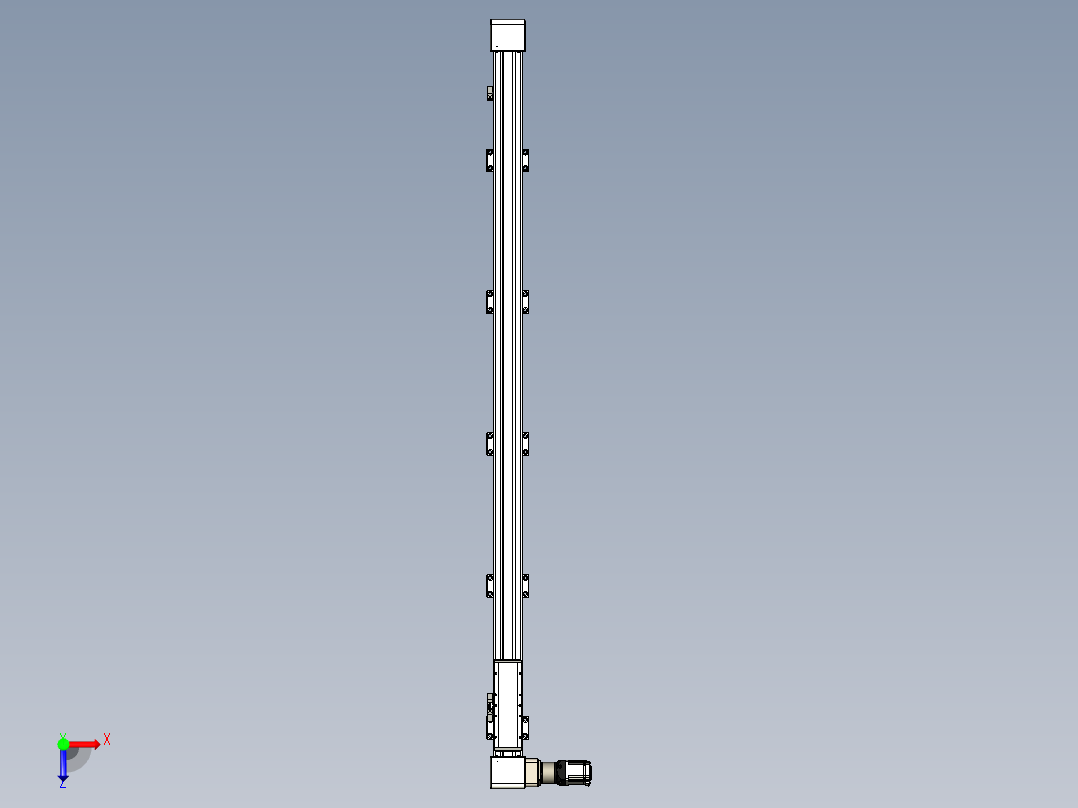 同步带滑台-欧规B8-L176-S1700-L-ZP40-D3-N5俯视图