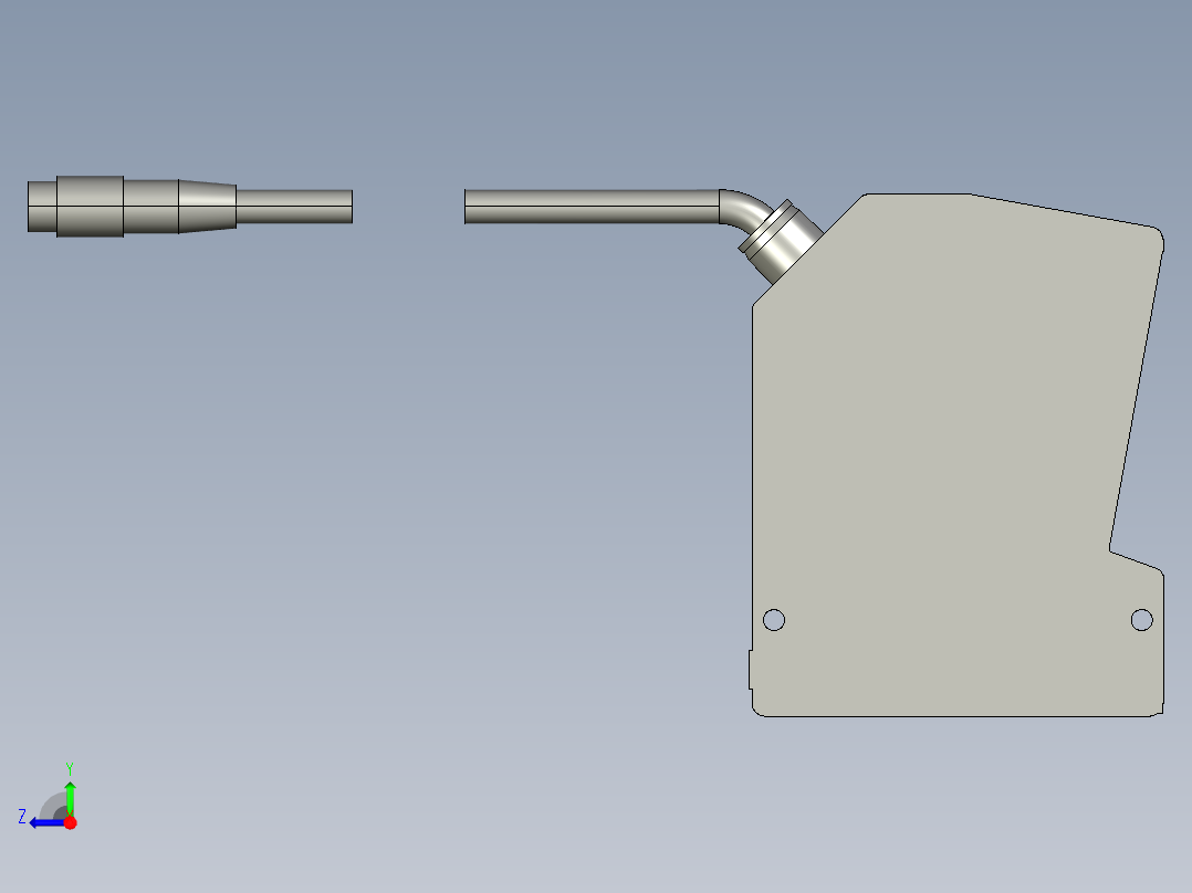 基恩士LK-G400head_kc图纸模型右视图