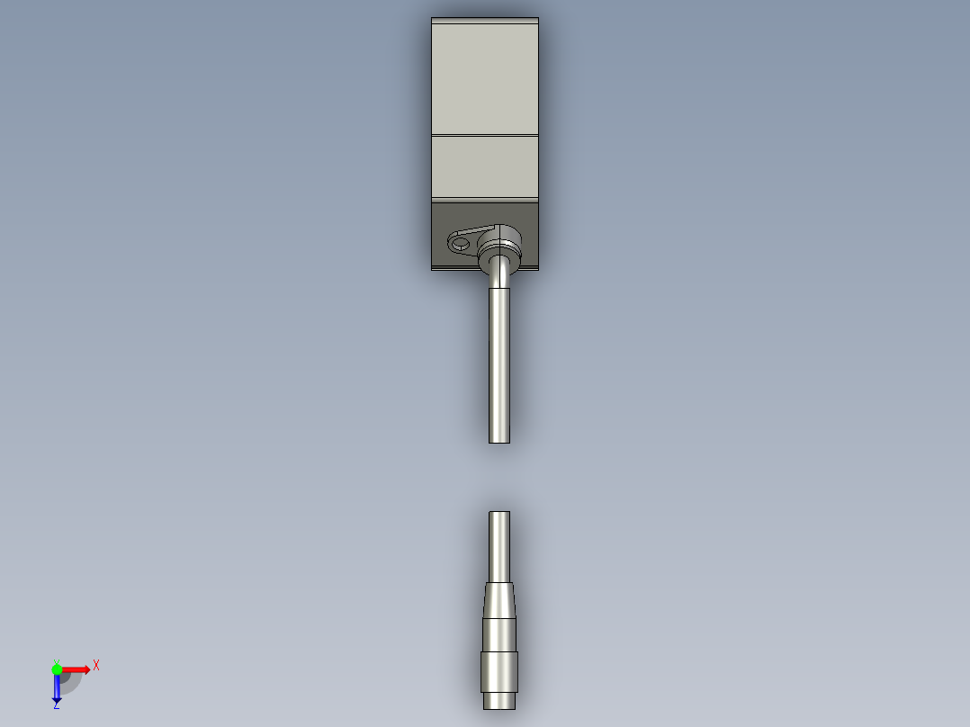 基恩士LK-G400head_kc图纸模型俯视图