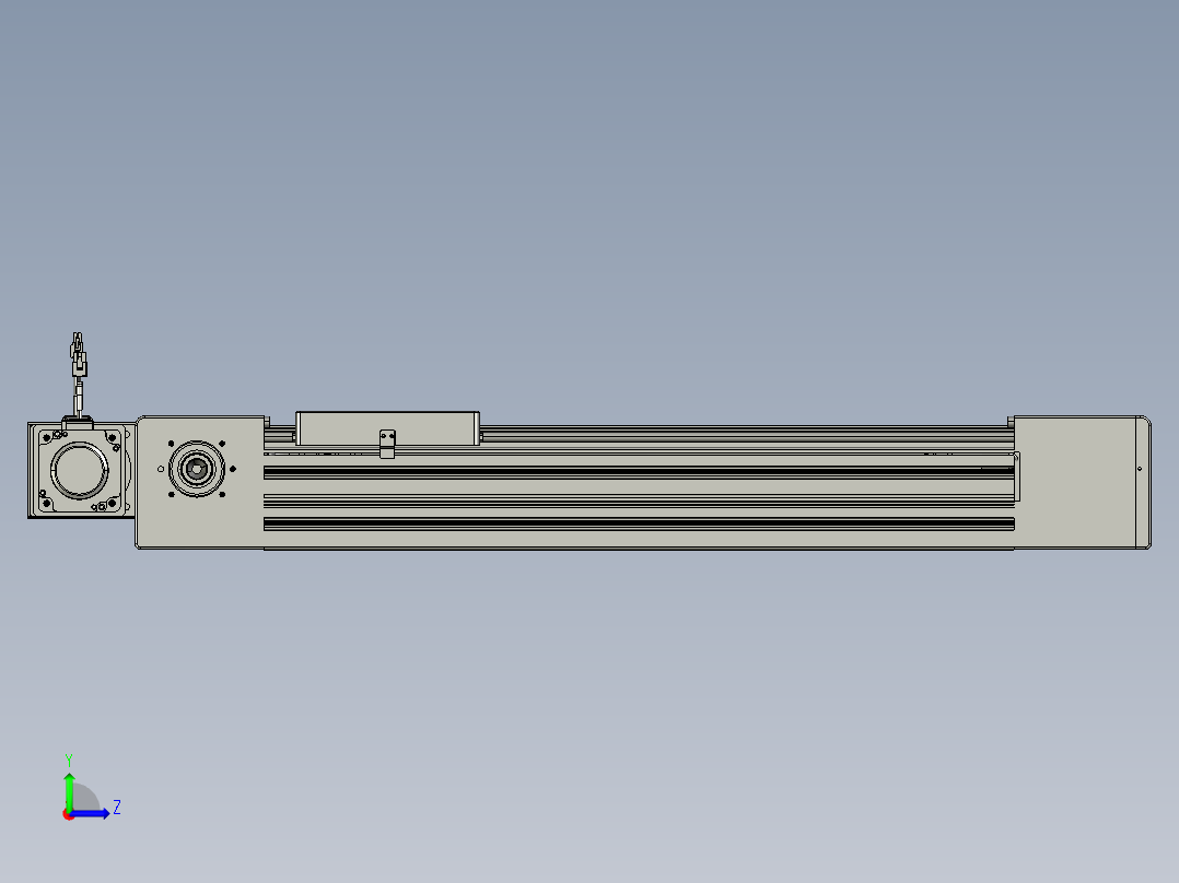 威洛博直线电机模组EB10-L224-S500-BR-ZP75-MS3-5K左视图