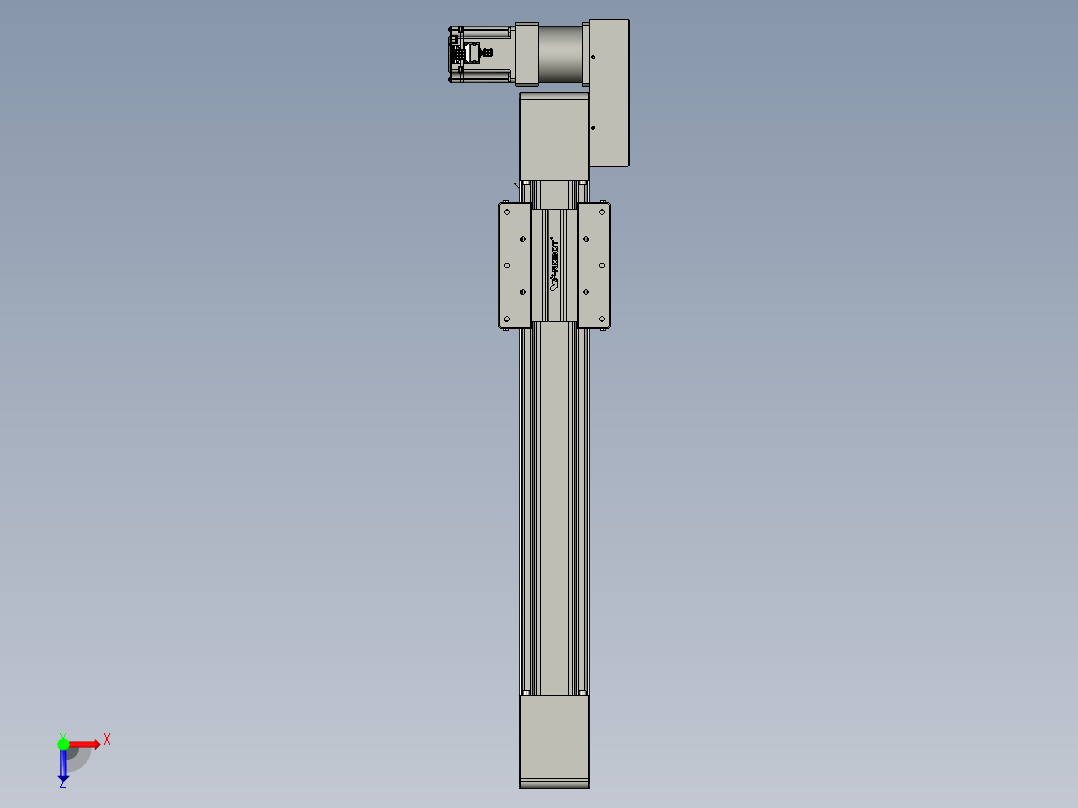 威洛博直线电机模组EB10-L224-S500-BR-ZP75-MS3-5K俯视图