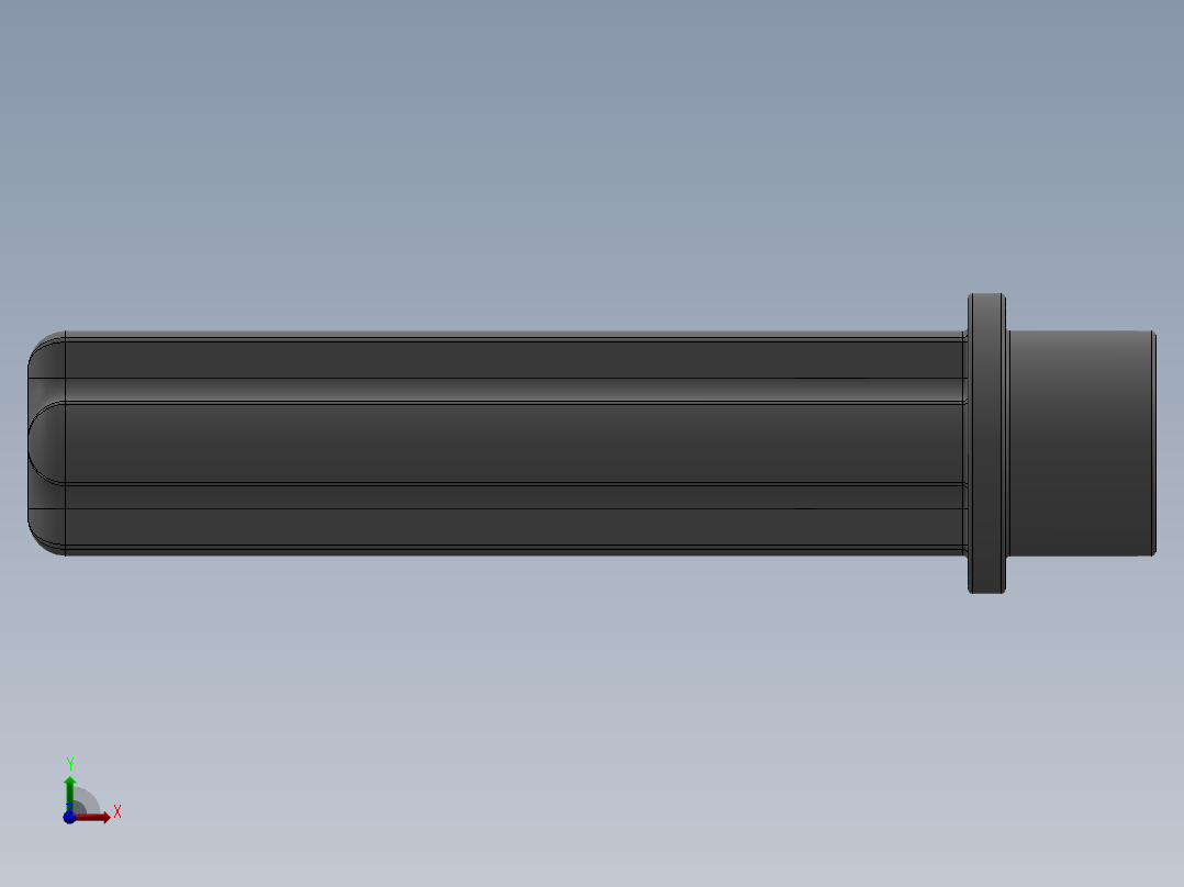 乐高机械组车桥-6587 MdStone Technic Axle 3 with Stud前视图