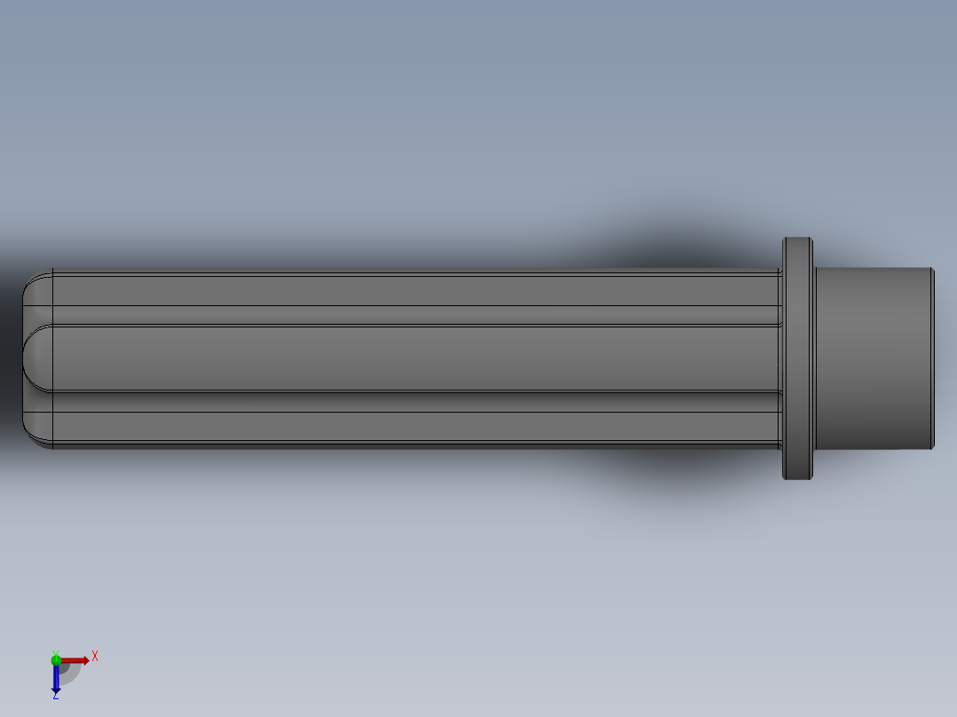 乐高机械组车桥-6587 MdStone Technic Axle 3 with Stud俯视图