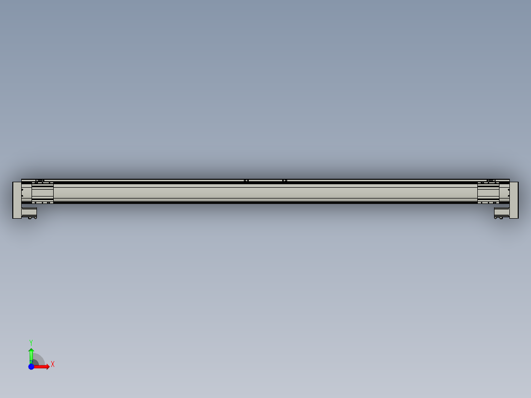 威洛博双电机滑台-VF14D2-S1300-BLR-P40-C6前视图