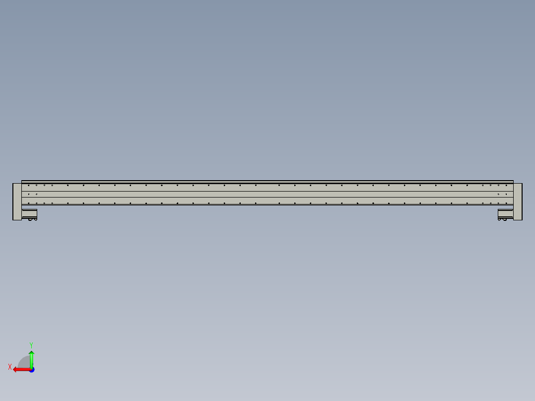 威洛博双电机滑台-VF14D2-S1300-BLR-P40-C6后视图