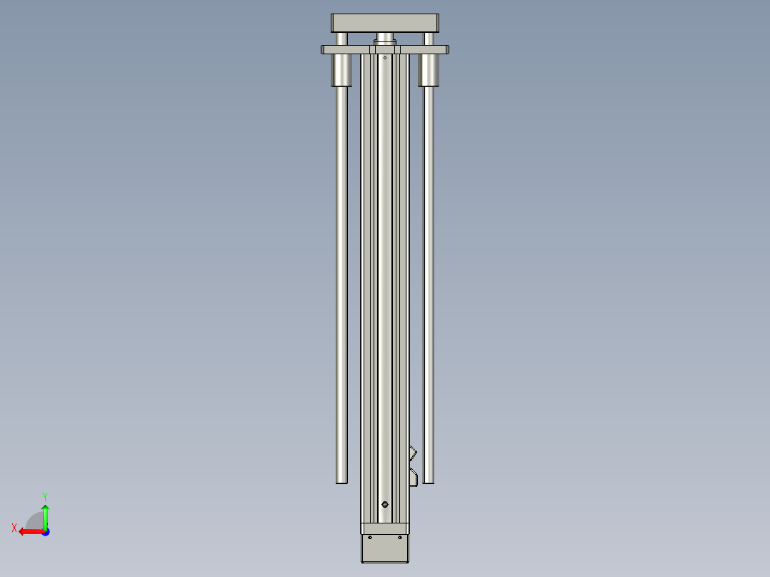 12VZ电动缸-VZ6D-S500-BD后视图