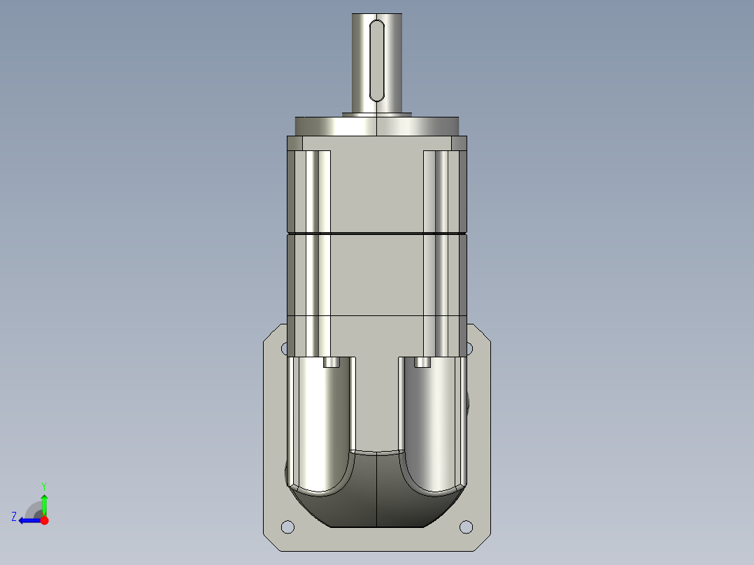 斜齿ZPGH142-L2 35-114.3-200-M12.STEP右视图