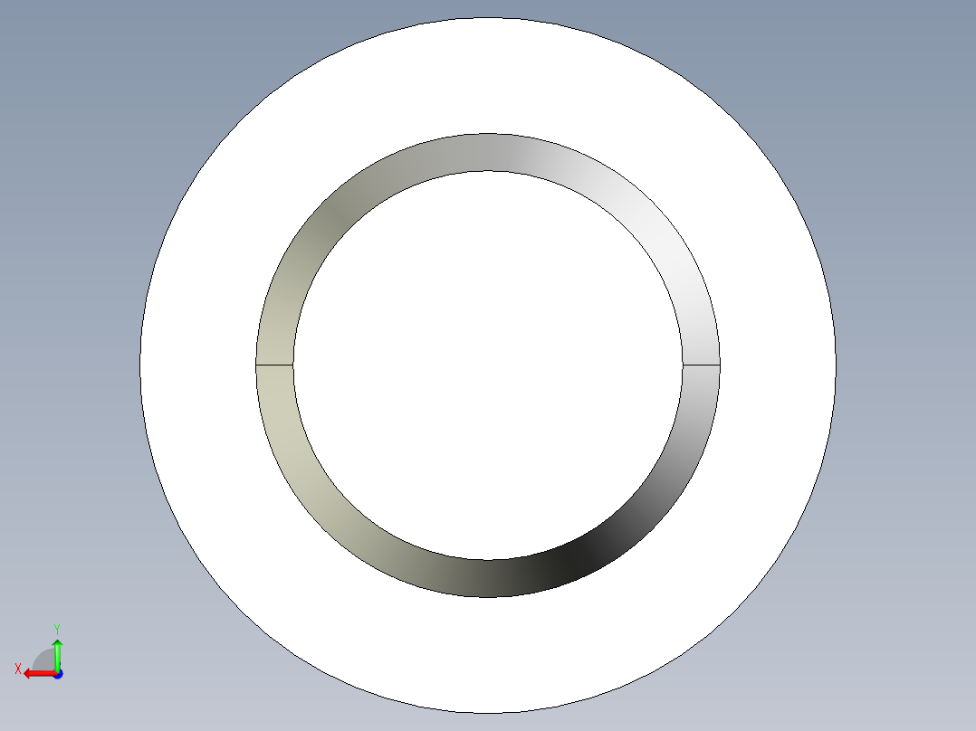 定位配件(B)2263-3D多系列多零件图纸模型后视图
