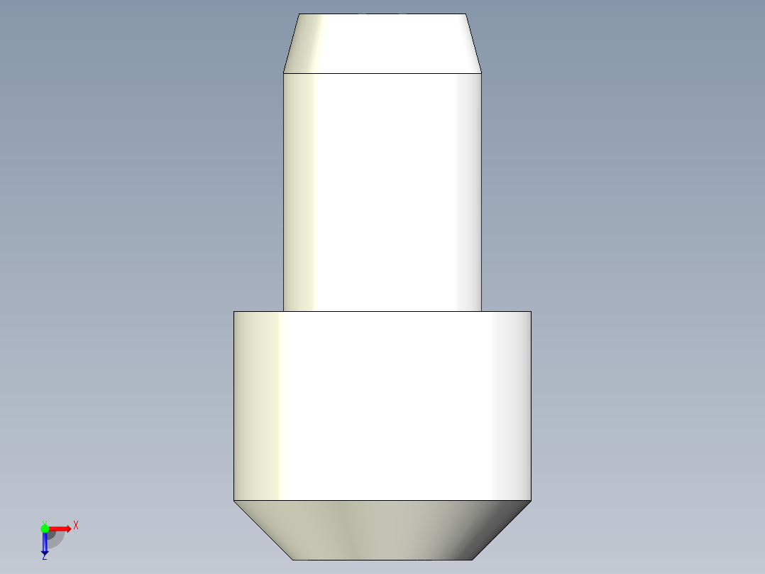 定位配件(B)2263-3D多系列多零件图纸模型俯视图